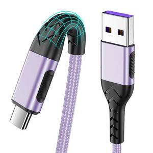 lot 494 image: Durcord USB Type C Cable, 2Pack 3ft USB A to USB C Cable 3 Feet USB Type C Cord Cable for Android Phone Pad Laptop, 10 Foot Type C Charger Premium Nylon Braided USB Cable -Light Purple - Retail $12
