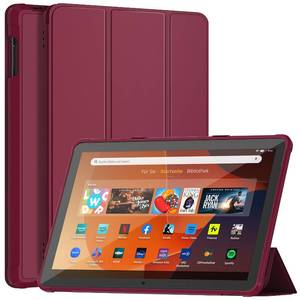 lot 500 image: DJ&RPPQ Lightweight and Convenient Case for Galaxy Tab A9A9 Plus 11 inch 2023 Protective Case with Auto WakeSleep-Red - Retail $13