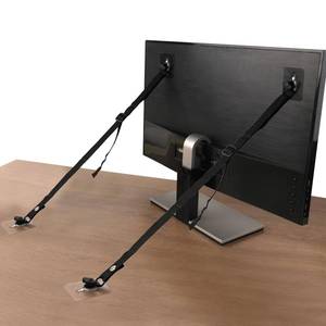 lot 517 image: WRICHEAR 4 Packs TV Adjustable Safety Straps, No Drill Adhesive Anti Tip Furniture Anchors for Baby Proofing, Earthquake Straps Flat Screens to Wall,Stand Or Desk,Cabinet - Retail $8