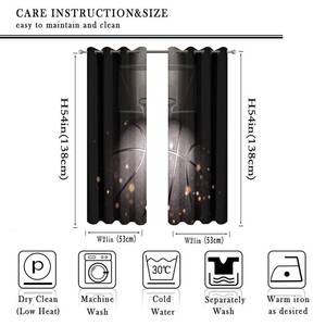 lot 536 image: PHOTO FOR REFERENCE SEE PHOTO FOR DESIGN Kazynee Video Game Blackout Curtains for Bedroom,Cool Court Grommet Thermal Insulated Room Darkening Curtains Window Treatments 2 Panels 54L x 21W - Retail $30