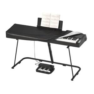 lot 538 image: 6188 Keys Piano Cover,Waterproof,Dustproof,UV-proof Digital Piano Cover for 6188Keys , 420D silver coated Oxford cloth, with Music Stand Zipper, Adjustable Drawstring (BLACK-88KEYS) - Retail $16