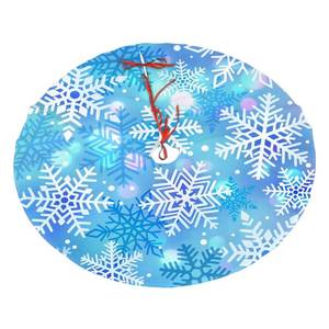 lot 546 image: Blue White Snowflake Winter Christmas Tree Skirt 36 for Xmas Holiday New Year Party Circle Tree Mat Ornaments Decoration - Retail $14