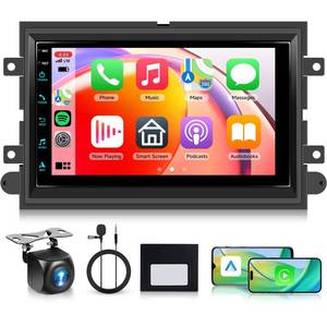 lot 547 image: 4 Core64G Android 13 Car Radio Stereo for Ford F150 F250 F350 2004-2014, 7 inch Touch Screen Car Stereo Wireless CarPlay Andriod Auto, Bluetooth, GPS, SWC, WiFi, FM, HD Backup Camera - Retail $129