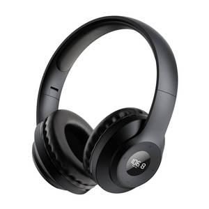 lot 554 image: kamapulo X5 Rechargeable & Portable FM Radio Headphones with Best Reception,LED Display,Soft Ear Muffs, FM Headset Radio Receiver for Meeting, Works, Hiking, Jogging (Black) - Retail $20