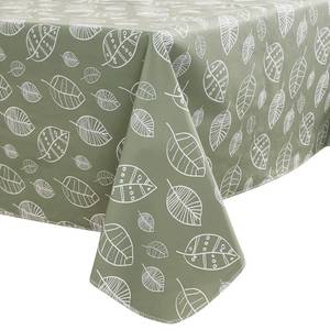lot 588 image: Walrus Heavy Duty Vinyl Tablecloth with Flannel Backing Waterproof Oil-Proof Plastic Table Cloth Stain-Resistant Wipeable Rectangle or Square Table Cover for Indoor and Outdoor (Leaf, 52X70 Inch) - Retail $15