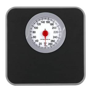 lot 606 image: ONGTEED Analog Scale for Body Weight, Mechanical Bathroom Scale, 300lb Analog Weight Scale, Dial Scale with Wider and Thicker Anti-Slip Platform, Simple Calibration, No Battery Required - Retail $22