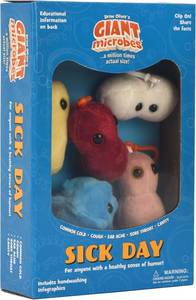 lot 2583 image: GIANT MICROBES Sick Day Themed Gift Box, School Nurse Gifts, Funny Get Well Gifts, Get Well Soon, Bag Charms, Care Package, Pediatrician Appreciation, Hilarious Get Well Package