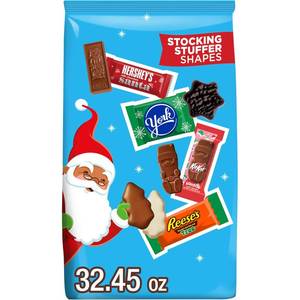 lot 2592 image: Hershey Assorted Flavored, Christmas Candy Bulk Bag, 32.45 oz