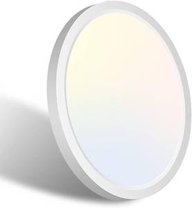lot 2604 image: libtit 7 Inch White Flush Mount Ceiling Light, 15W 1500Lm Ceiling Light Fixture,3000K4000K6500K Color Selectable,Ultra-Thin Round Ceiling Lighting Fixture for Bedroom Kitchen Pantry Basement