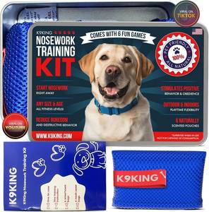lot 2634 image: Interactive Dog Scent Training Kit Fun - Nose Work for Dogs, Hide and Seek Dog Toys, Enhance Dog Brain Games, Nose Scent work Games for All Ages Dog, Dog Scent Training Box, Scent Work Kit for Dogs