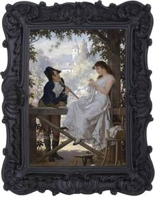 lot 2653 image: Antique Picture Frames 5x7 Vintage Victorian Ornate Picture Frames with Front Glass Wall Mount and Tabletop Gothic Home Decor Retro Gallery Wall Decor,1 Pack,Black