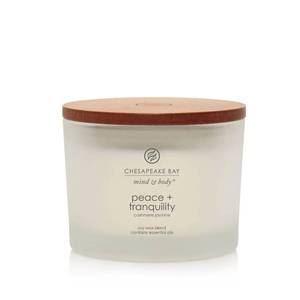 lot 2659 image: Chesapeake Bay Peace  Tranquility Cashmere Jasmine 3-Wick Jar Candle