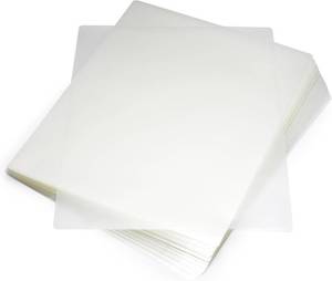 lot 2662 image: Amazon Basics Clear Thermal Laminating Plastic Paper Laminator Sheets, 2.8 mil, 9.0 x 11.5-Inch, 100-Pack