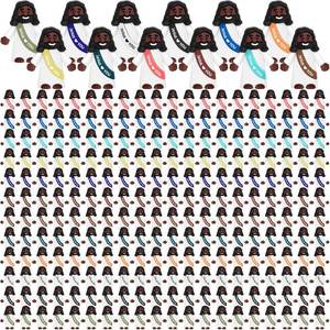 lot 2666 image: Draupnir 240PCS Little Jesus Figures Easter Black Mini Jesus Figurines in Bulk, Religious Jesus Loves You Figures Gift(Macaron,Jesus Love You)