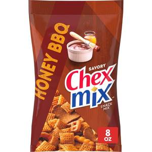 lot 2513 image: 2 BAGS - of Chex Mix Snack Mix, Honey BBQ, Snack Bag, Snacks, 8 oz