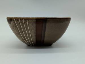 Japanese-Style Glazed Stoneware Bowl