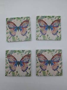 lot 11164 image: Butterfly Garden Decorative Tile Set