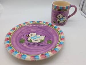 lot 11173 image: Sirena Collection 2 Piece Snack Set, in original box.