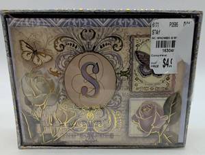 lot 11193 image: Punch Studio Butterfly Rose Note Cards Set