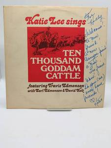 lot 16950 image: Katie Lee & Travis Edmonson - Ten Thousand Goddam Cattle LP