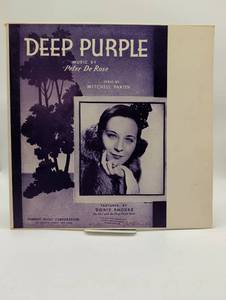 lot 16988 image: Deep Purple Sheet Music & Westminster Crackers Record Set