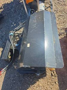 lot 302282656 image: Mini Skid Steer Angle Broom Attachment