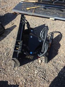 lot 3022826167 image: Mini Hydraulic Angle Blade Attachment for Skid Steer