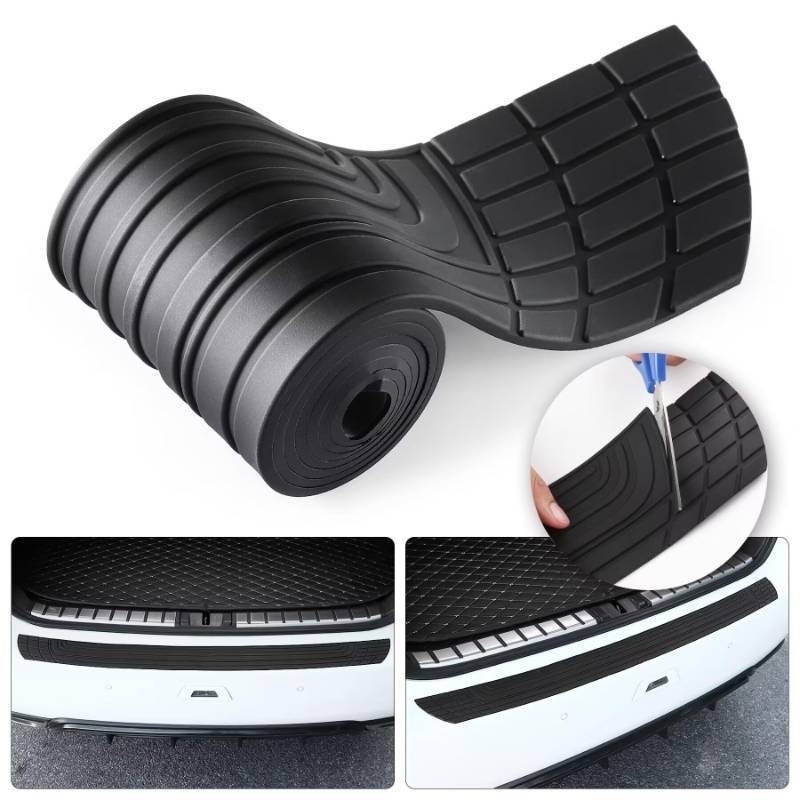 lot 34785 image: Car Rear Bumper Protector, 42inch x3.4inch CarSUV Universal Rubber Anti-Scratch Trunk Exterior Accessories - Retail $10
