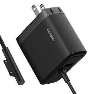 lot 61878 image: Microsoft Surface Charger, 65W Surface Pro Charger for Surface Pro 345678910X11 Power Adapter, Compatible with Both Surface BookLaptopTablet, Support 44W 36W (Foldable AC Plug) - Retail $20