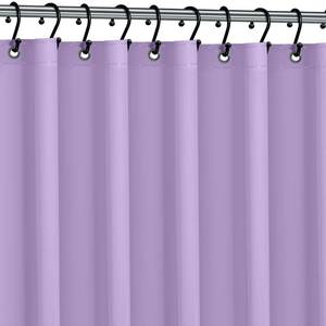lot 61907 image: Premium Shower Curtain Liner, 72W X 72H - PVC-Free, 6G PEVA Shower Curtain with 12 Rust Proof Grommets And Magnet-weighted Bottom Hem - Moisture Stain Proof Shower Curtain Liner - Lavender - Retail $10