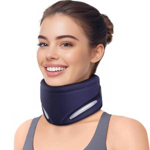 lot 61949 image: Ergonomic V-shaped Neck Brace for Neck Pain and Support, Throat-friendly Soft Cervical Collar with Dual Memory Foam for Comfort and Cervical Spine Pressure Relief, Vertebrae Stability (11.8 - 18.5)