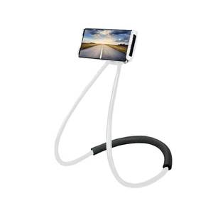 lot 61954 image: Chapter Seven Universal Smart Mobile Phone Stand, Hanging on Neck Cell Phone Mount Holder, Flexible Lazy Bracket DIY Free Rotating for Multiple Functions (White) - Retail $10