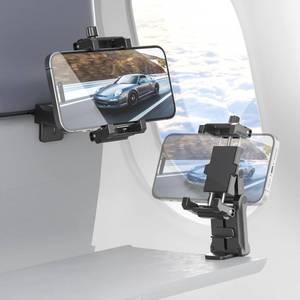 lot 61963 image: Airplane Phone Holder Mount, Portable Travel Essentials Cell Phone Stand with 360° Rotation, Plane Travel Handsfree Must Have, Universal Flying Accessory for iPhone 16 15 14 13 12 Pro Max Plus