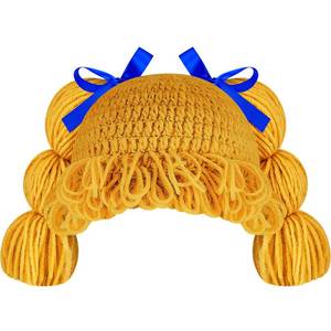lot 61985 image: Halloween Cabbage Costume Baby Yarn Wig for Girl Infant Baby Cabbage Wigs for Boys Girls Infant Costume(Yellow,Cute)