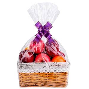 lot 61993 image: 15Pack Clear Basket Bags, Large Cellophane Gift Bag For Baskets,16x24 Inch Cellophane Bags,2 Mil Thick,For Gift Giving, Packaging Products, Fits a 9 Inch Round Tray or 7 Inch Square Box With Ease - Retail $5