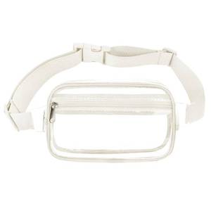 lot 62017 image: Clear Fanny Pack Crossbody Bag For Women And Men Belt Bag Gift For Women Bum Bag with Adjustable Strap for Sports Clear White - Retail $8