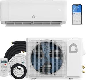 $500 12000 BTU Mini Split Air Heat Pump System, Compatible with Alexa, White. OUTDOOR UNIT ONLY