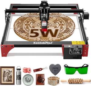 Laser Engraver, LE400PRO 50W Laser Engraving Machine for Beginners, 5.5W 400x400mm Large Working Area High Precision Laser Engraver and Cutter Machine for Wood Acrylic Leather (Class 1 Output 5500mW)