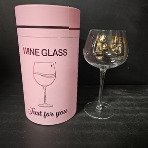 lot 2082 image: Retirement Gifts for Women - Retired 2025 Wine Glass For Grandma, Boss - Retired 2025 Not My Problem Anymore - Retirement Glasses for Her Women - Leaving, Farewell, Goodbye Gifts For Coworkers