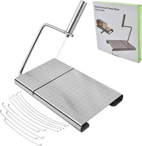 lot 2115 image: Stainless Steel Cheese Slicer, Cheese Slicers for Block Cheese, Cheese Cutters for Block Cheese
