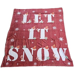 lot 2192 image: Christmas Throw Blanket, Christmas Decorations Blankets and Throws, Fuzzy Cozy Soft Warm Fleece 50X50