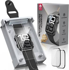 lot 2210 image: X-it for Apple Watch Series 789 45MM Screen Protector Automatic Align Tech Self-Healing,Flexible HD Transparent,Anti-Scratch,Bubble Free,Waterproof,Touch Sensitive Non-Glass 2 Packs