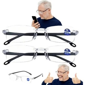 lot 2223 image: Optic X Self Adjusting Eyeglasses, Auto Focus Glasses Self Adjusting, Optic X Glasses, Opticx Self Adjusting Glassess2 piece set