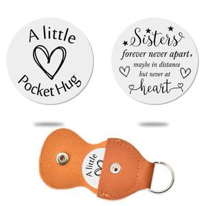lot 2250 image: Long Distance Sister Gifts Pocket Hug Tokens for Big & Lil Sis - Birthday & for Sisters