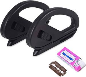lot 2253 image: Gomake Wrapping Paper Cutter Holiday Birthday & Christmas Gift Wrap Cutter Paper Cutting Tool Snitty Safety Vinyl Film Cutter Letter Opener Craft Knife for Wrapping Paper,Vinyl Wrap,Wallpaper-Black