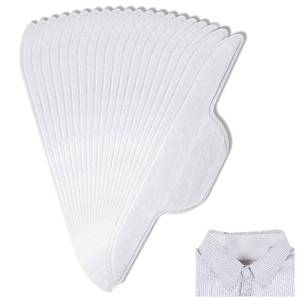 lot 2266 image: 20PCS Sweat Pads Self-Adhesive Disposable Sweat Pads Stains Protector Bands Invisible Collar Neck Liner Pad Feel Fresh & Dry All Day Men Women(11.42   2.68 Inches, White)