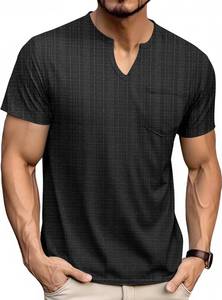 lot 2275 image: Mens V Neck T Shirts Short Sleeve Summer Casual Stylish Fitted Stretch Tees for Men XL