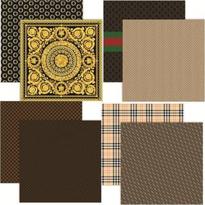lot 2277 image: High Society - 12X12 Scrapbook Paper Assortment Set - 4 sheets