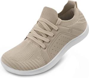 lot 2281 image: JIASUQI Womens Barefoot Shoes Wide Toe Minimalist Walking Shoes Breathable Zero Drop Shoes Fashion Sneakers for Running Trail 8.5-9