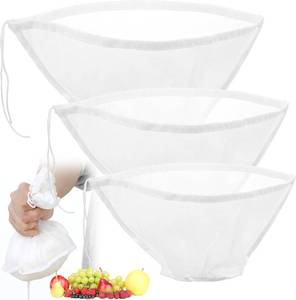 lot 2284 image: 3PCS Nylon Nut Milk Bag, Fine Mesh Food Filter